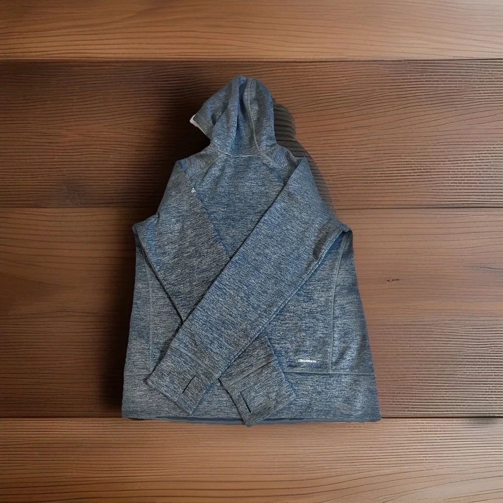 Adidas‎ San Antonio Spurs Youth Hoodie Size M 10/12 Gray Pullover NBA ClimaWarm